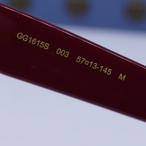 Final Price! Gucci GG1615S 003 Red/Orange/Ocher Sunglasses - Picture 7 of 10